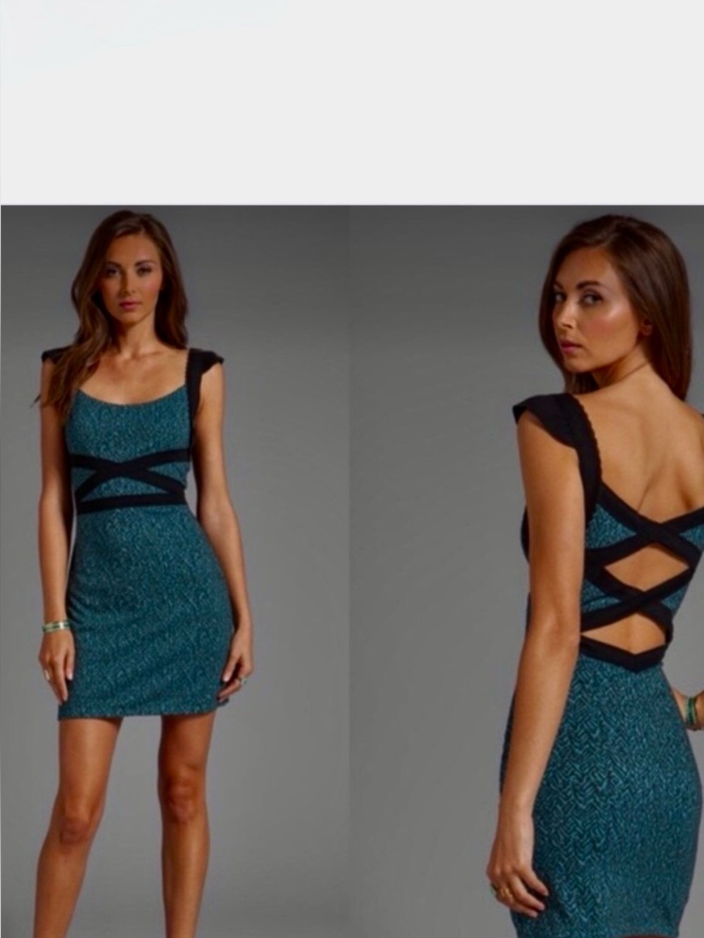 Free People “Cross My Heart “ mini dress size L